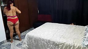 Saw my wife’s tempting mother in underwear and we went wild