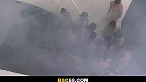 Adira getting in the jeep and having sex in the Jungle with the loving men of BBC