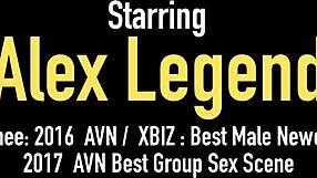 Leda Lathoria's curvaceous ass shakes during a doggy style sex scene with Alex Legend