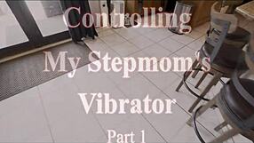 Stepmother Sheena Ryder's bedroom escapade with a vibrator - POV experience