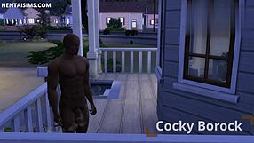 Beautiful teenage girl finds her roommate without a shirt and decides to have sex with him.