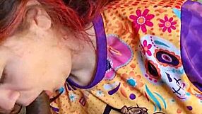 Emo escort gets sloppy deep throat and facial
