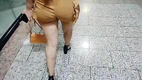 A beautiful woman with big breast and brown eyes has sex with a man she met at the mall.
