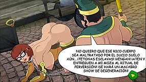 Scooby doo hentai with Velma getting spooked in Spanish.