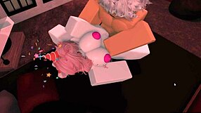 Hot clown chick gets rough sex
