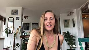 Amateur video of Sarah showing off her skills with a vibrator and how she achieves an intense orgasm