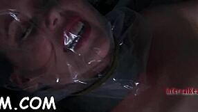 Beautiful blowjob and tight pussy fuck in bondage porn video
