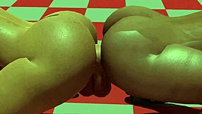 Lisa and her friend have fun with a dildo in different outfits