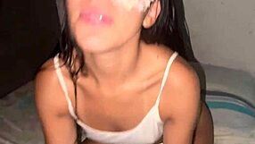 A skinny teen gets fisted and spanked hard with a gagging face fuck