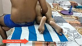 Hot and steamy massage with Indian hunk for amateur couple