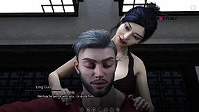 Ling and Leyala's sensual massage turns into a threesome