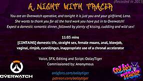Sensual Overwatch night with Tracer's erotic audio play
