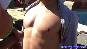 Gay college students having sex in the dorms and outdoors