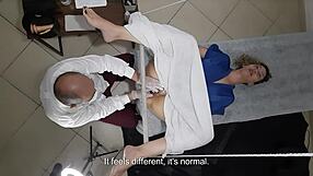 Horny patient seduces gynecologist for a steamy exam
