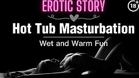 Solo pleasure in the jacuzzi with a steamy pussy massage