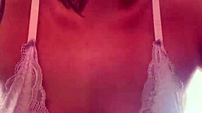 Sweating and naked in the gym, hard nipples and wet pussy