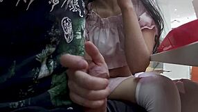 Public fun with an amateur couple and a voyeur