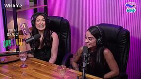 A bisexual lesbian experience in the studio with lingerie and fetish elements