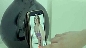 Hot lesbian scene ends up in a wet and messy squirting orgasm on the bed