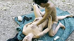 Natural outdoor sex scenes with hot Catalan girls