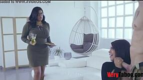 Three women, one man, and a lot of passion in a hot scene