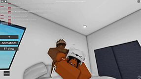 Amateur black beauty gets her ass fucked in Roblox porn