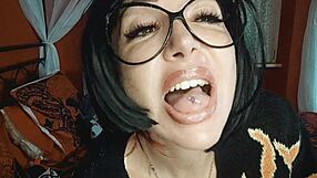 Giantess beauty dominates in anal and ass worship scenes