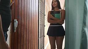 Petite wife seduces neighbor for steamy encounter and more