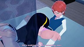 3D animated threesome with Violet Parr in a special contest