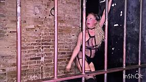 Russian blonde submissive Italian BDSM maledom scene