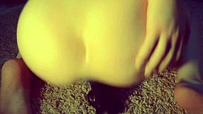 Petite teen's solo session with enticing butt plug and dildo