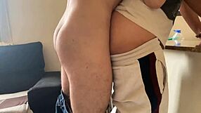 Gay pornstars Marcos goiano and Japan dot in bareback action