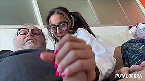 Young Latina gets a rough punishment from her stepdad