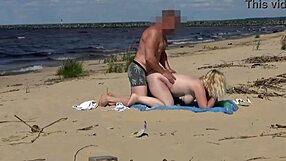 A family with a curvaceous mother gets it on in all the right places on the beach