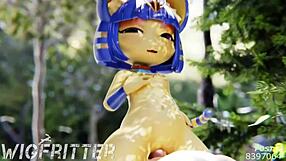 Hentai 3D animation compilation with Ankha the sultry cat girl