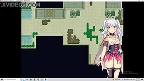 The brave alchemist Collette in Kagura Games' hentai game