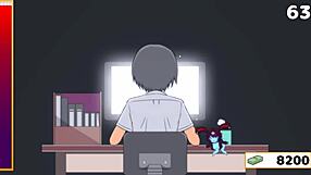 Japanese naked gaming experience with Megu in the hentai game