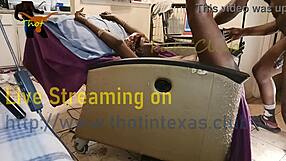 Big beautiful black beauty gets her hairy pussy licked by a white stud in Texas