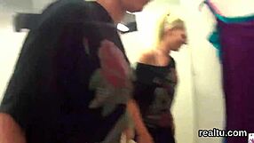 Hot Czech teen gets teased and fucked in public