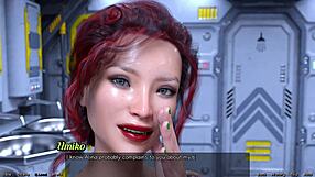 Huge-breasted MILF in 3D animated space game wants to have a conversation