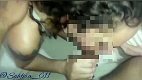 Teen gives blow job to black stud on break