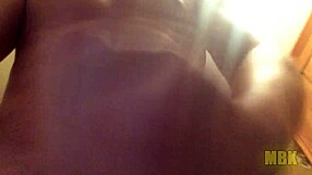 Young man’s solo pleasure session with uncut cock
