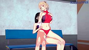 Sensual futanari encounter: Chisato and Takina's passionate exchange