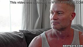Dixxon's stepsons' big cocks make him horny and wild