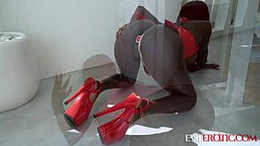 Submissive black girl gets dominated and fucked hard