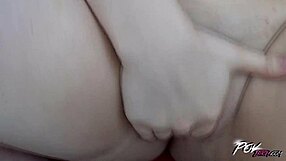POV video of a horny babe taking a big cock