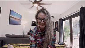Stepmother’s big tits and cowgirl ride in homemade video