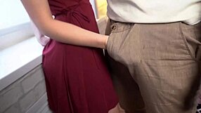 Skinny teen gets rough and romantic sex from lover