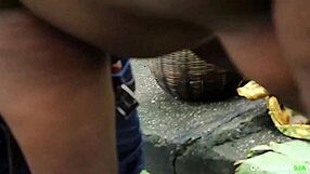 Close up and personal: Big black African cock love to fuck outdoors