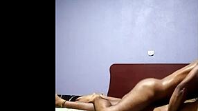 A Congolese prostitute with a big ass is giving a deep blow job to a black man with a big dick